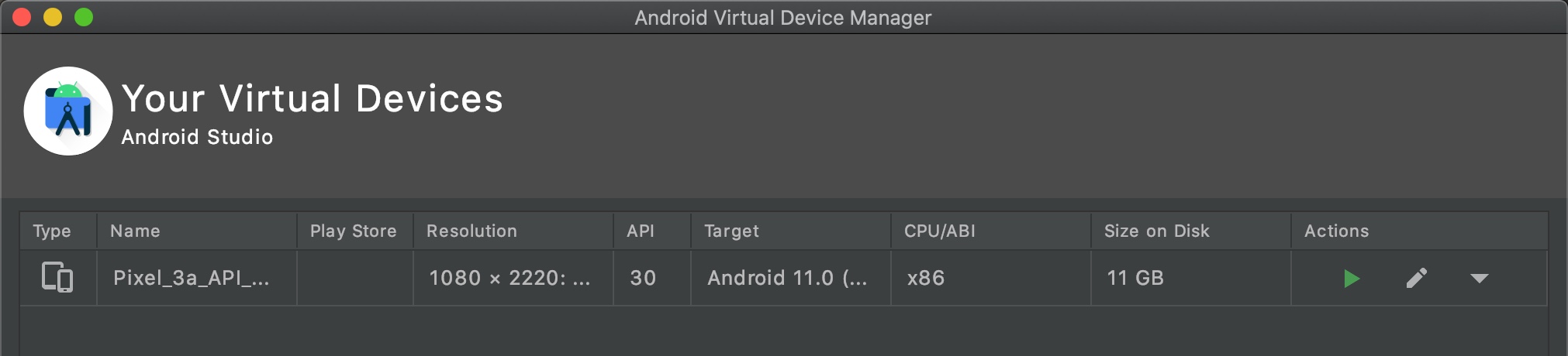android emulator mac ui not responding